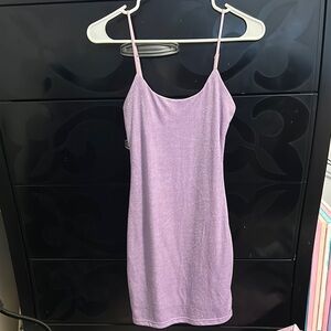 Sparkly Lavender Slip Dress